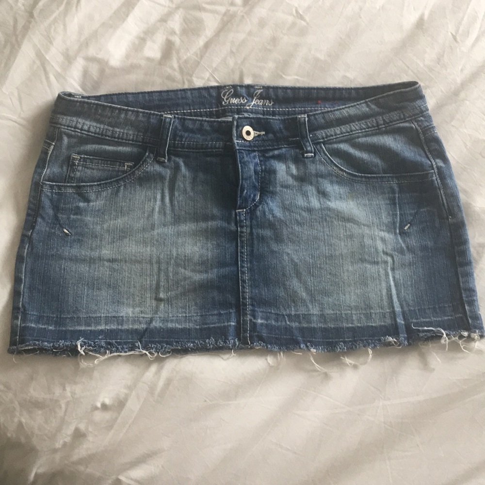 GUESS Blue Denim Skirt